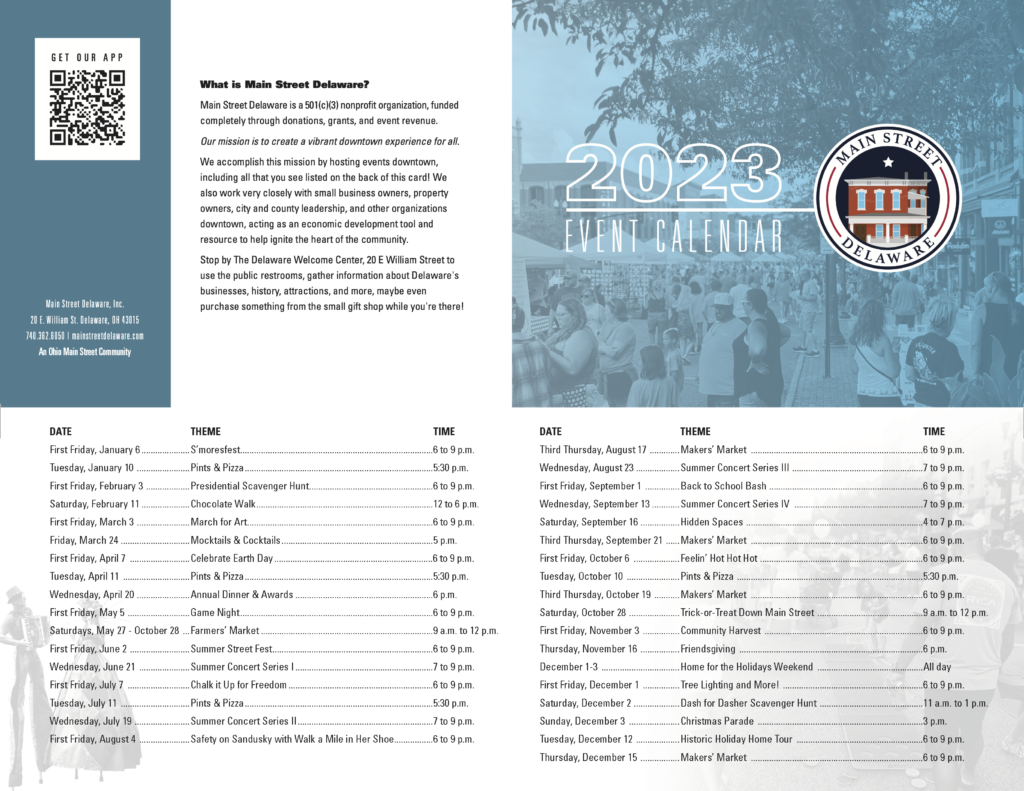 Events Schedule Main Street Delaware